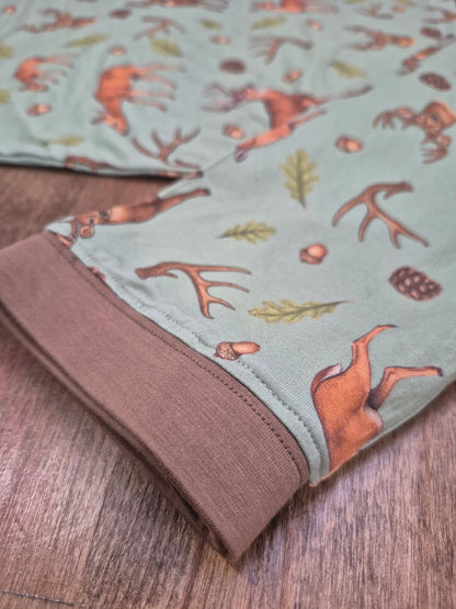In the Woods (Green) Pajama Set