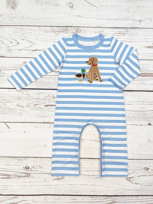 Dog + Duck Appliqué Romper