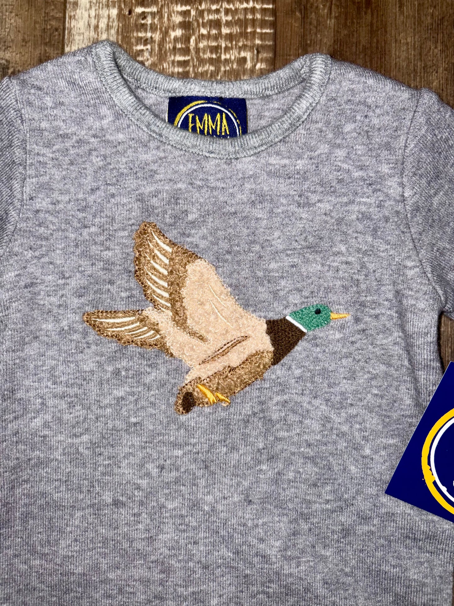 Mallard Gray Sweater Romper