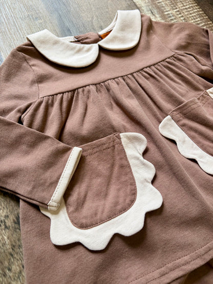 Little Darling Brown Bloomer Set