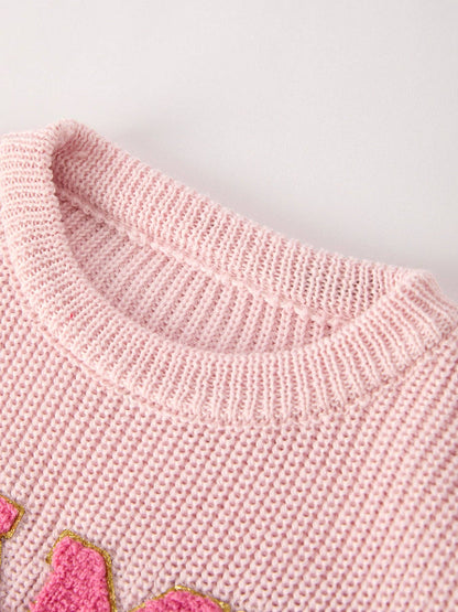 Football Light Pink Sweater