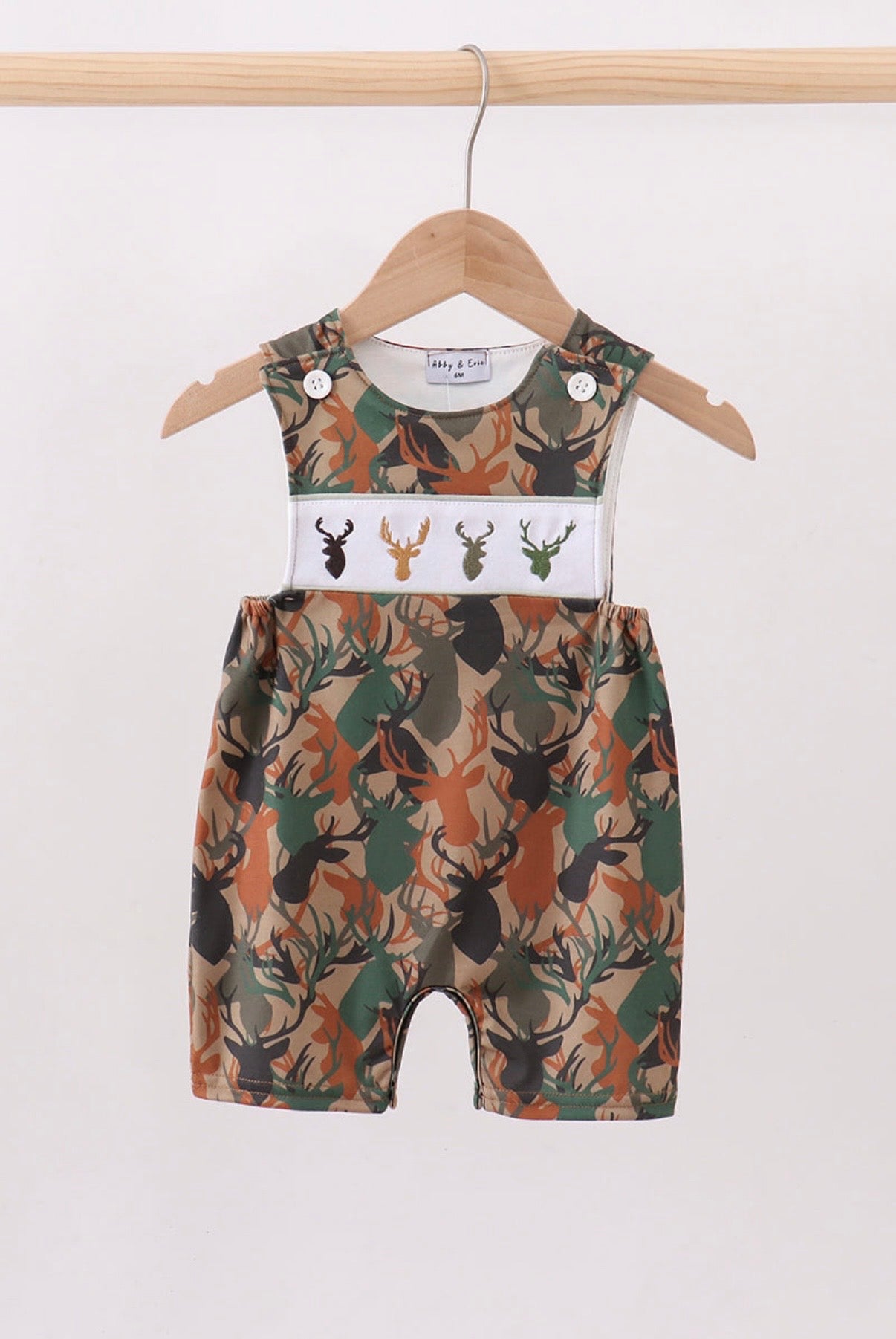 Antler Embroidered Overalls
