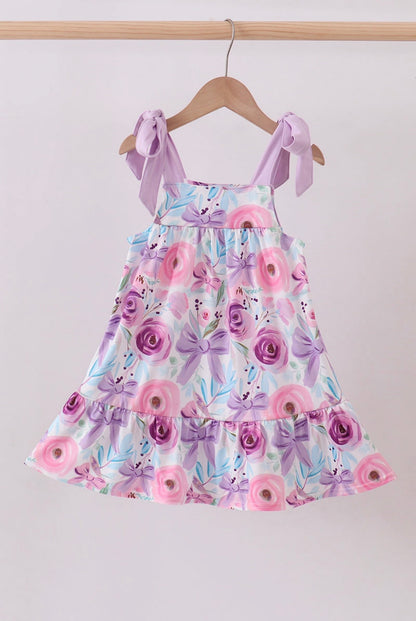 Blooms & Bows Purple Dress