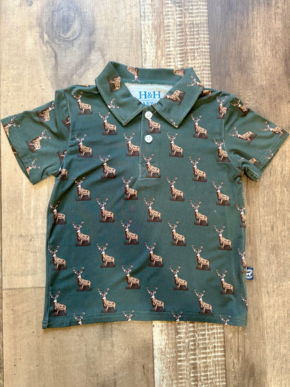 Whitetail Short Sleeve Polo