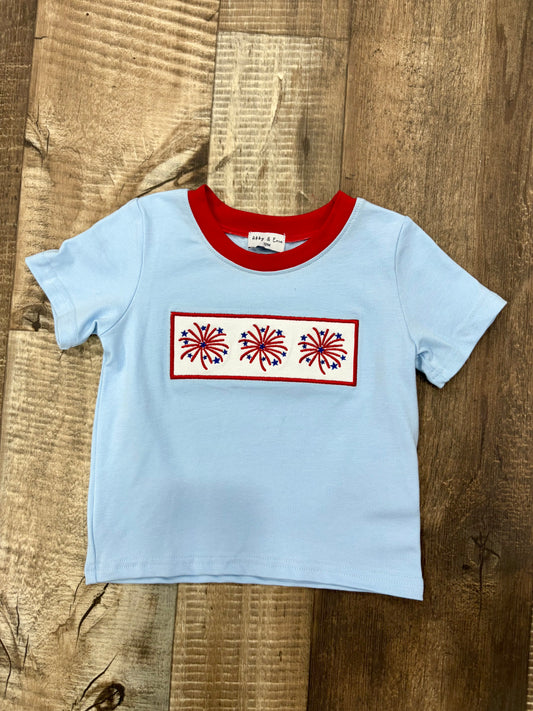 Firecracker Embroidered Shirt