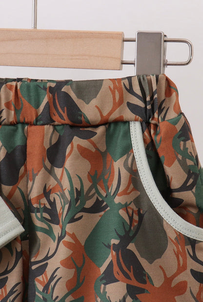 Antler Embroidered Set