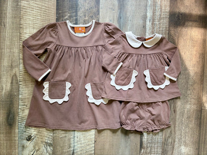 Little Darling Brown Bloomer Set