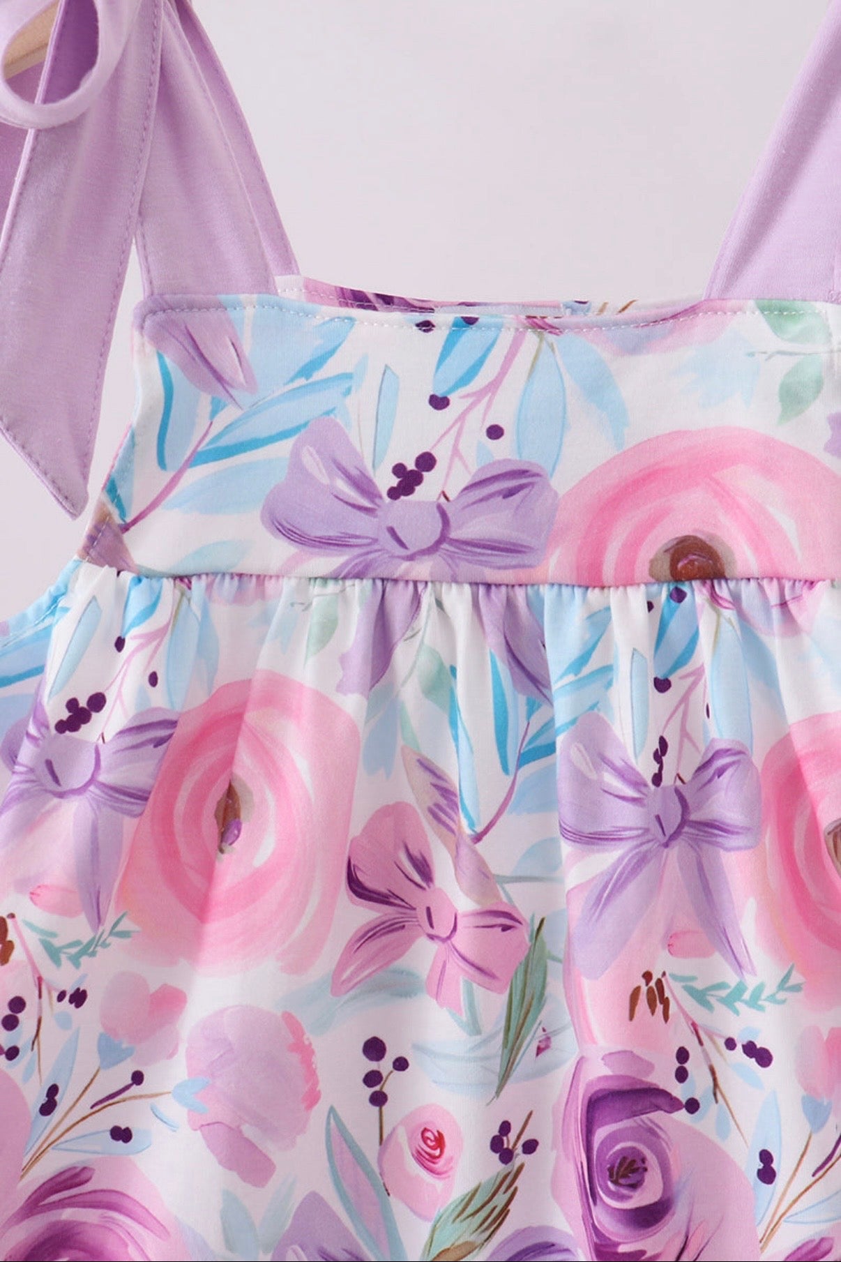 Blooms & Bows Purple Dress