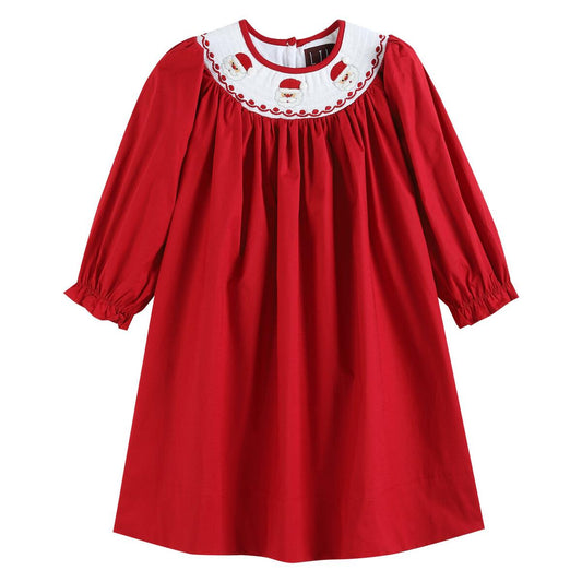 Santa Clause Smocked Dress