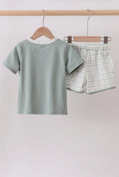 Sage Gingham Set