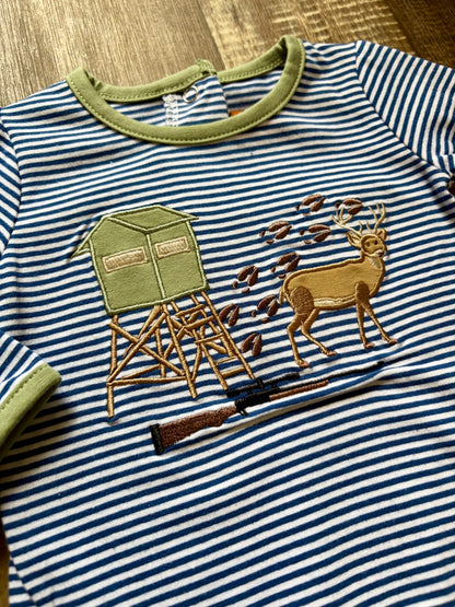 Evening Hunt Appliqué Romper