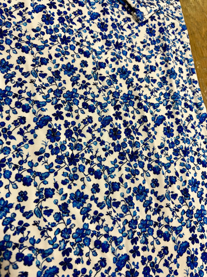 Blue Floral Bamboo Pajamas