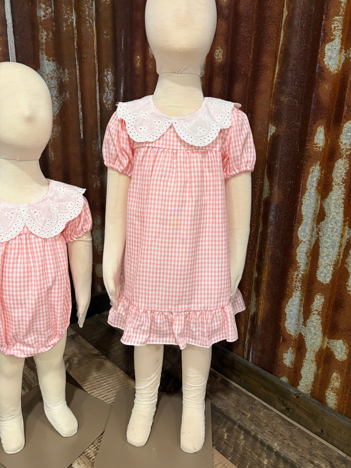 Pink Gingham Dress