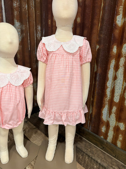 Pink Gingham Dress
