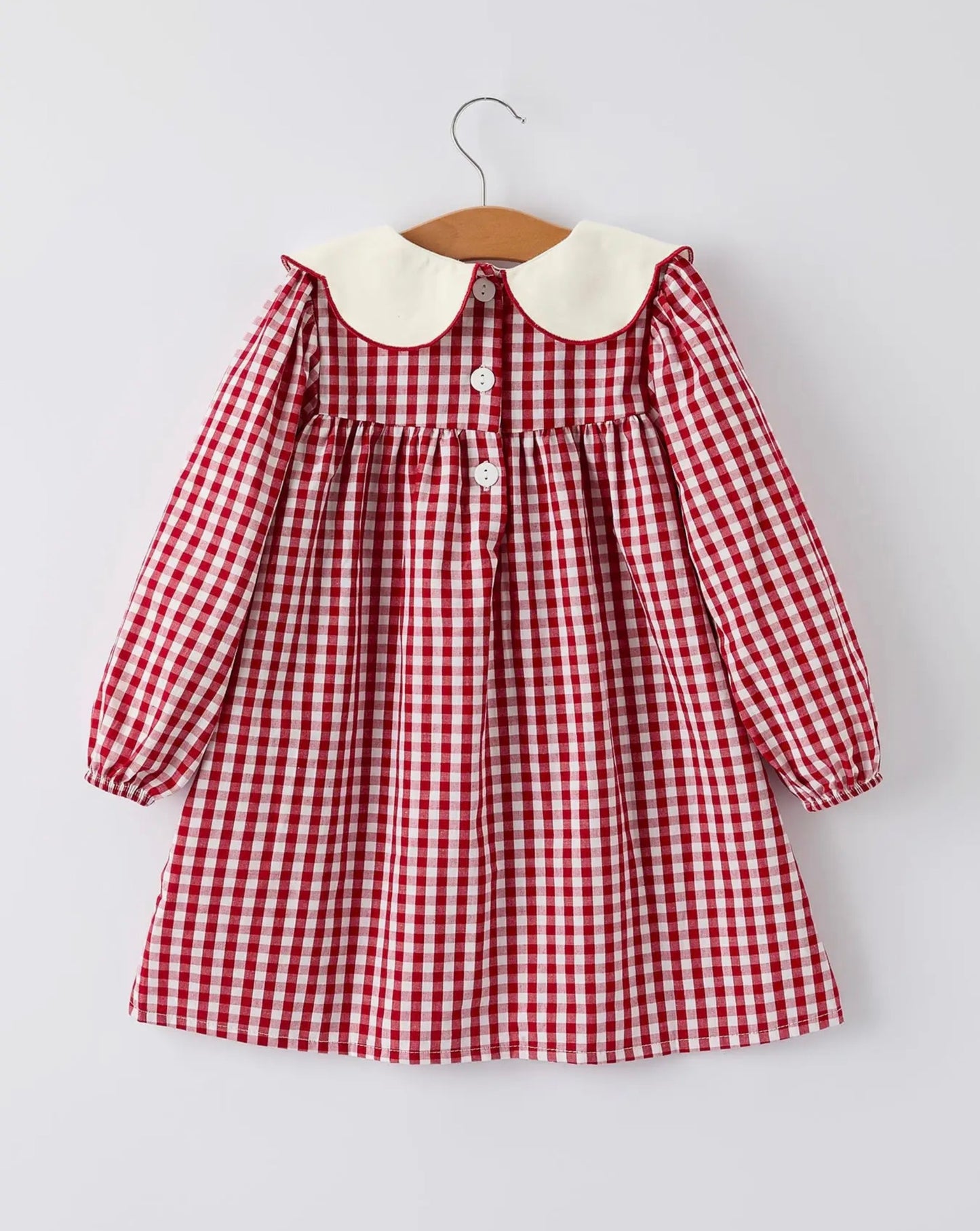 Red Gingham Christmas Tree Dress