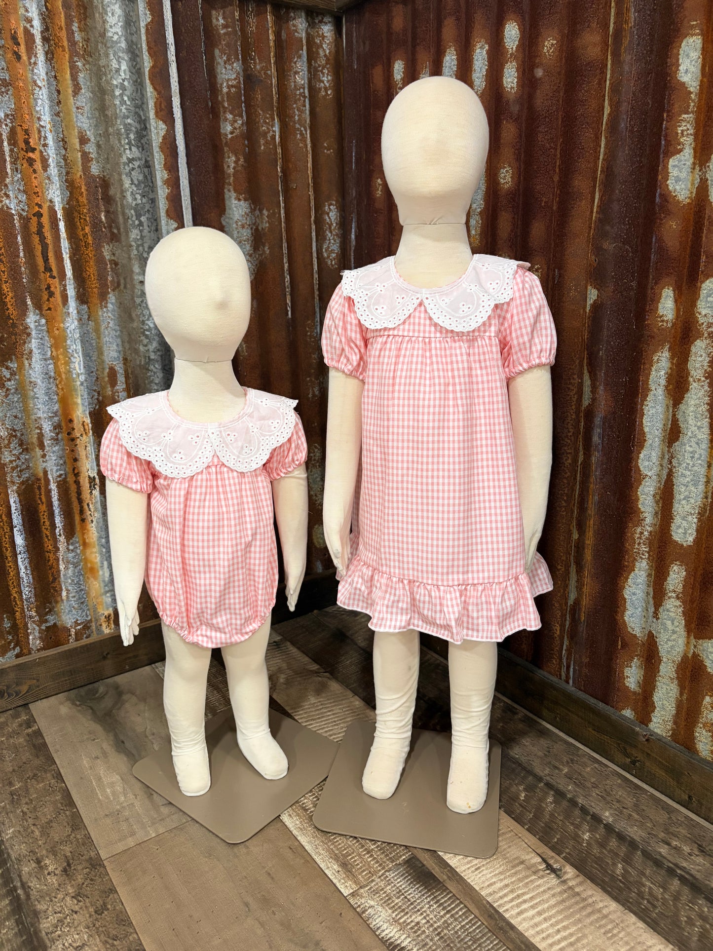 Pink Gingham Dress