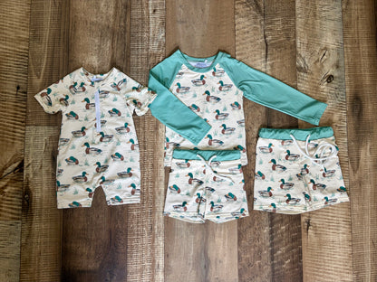 Quack Quack Swim Romper