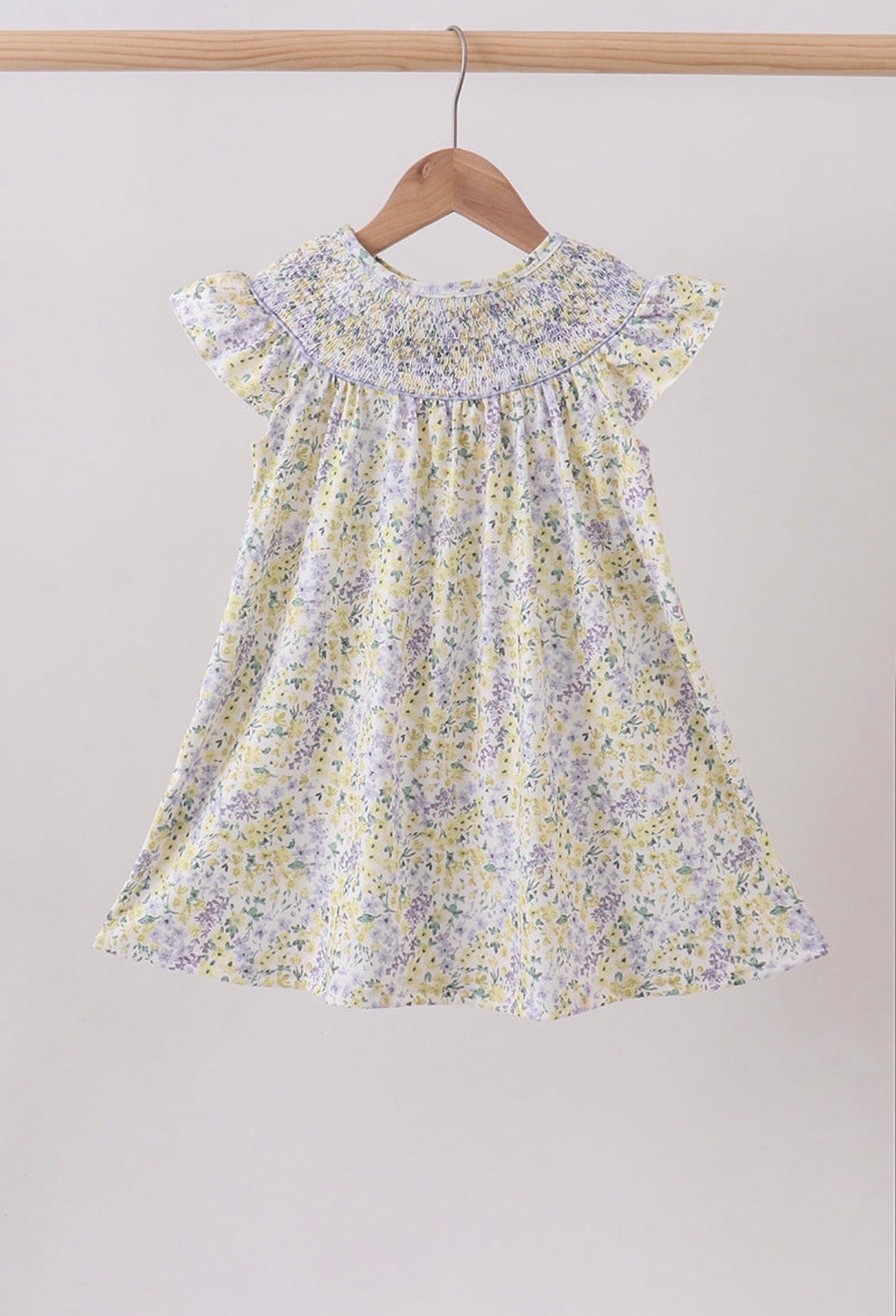 Good as Gold Smocked Dress