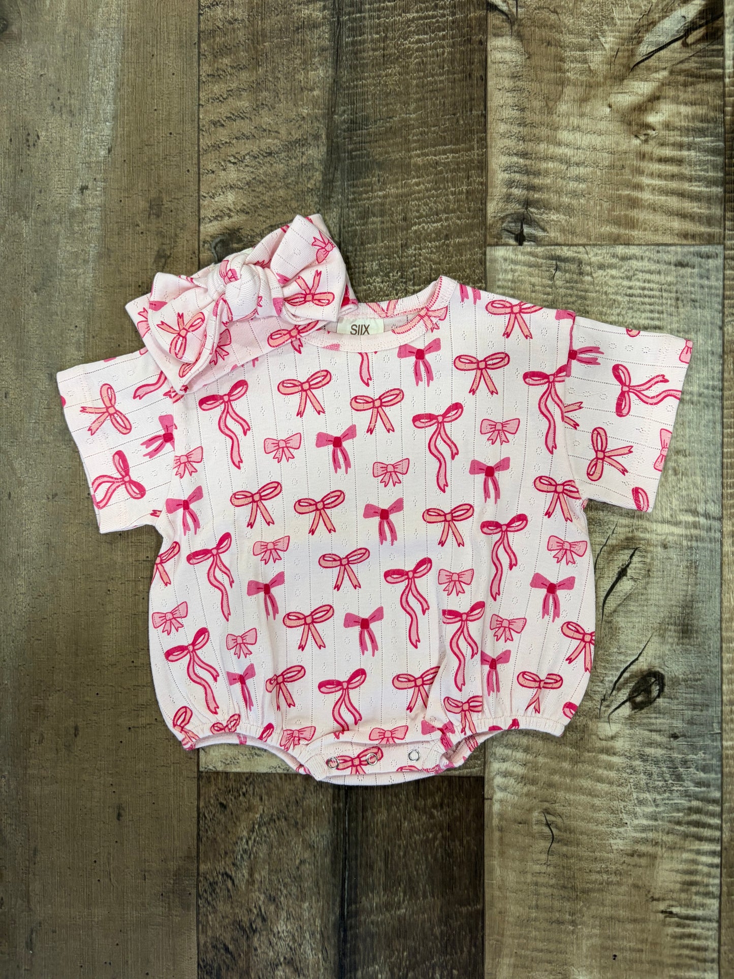 Tickled Pink Headband Bow