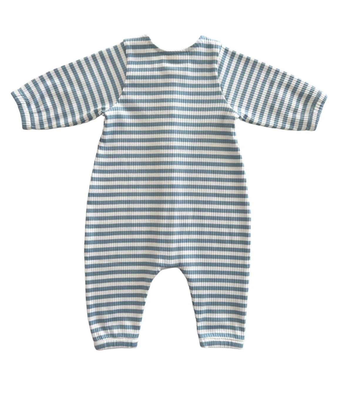 Dusty Blue Stripe Romper