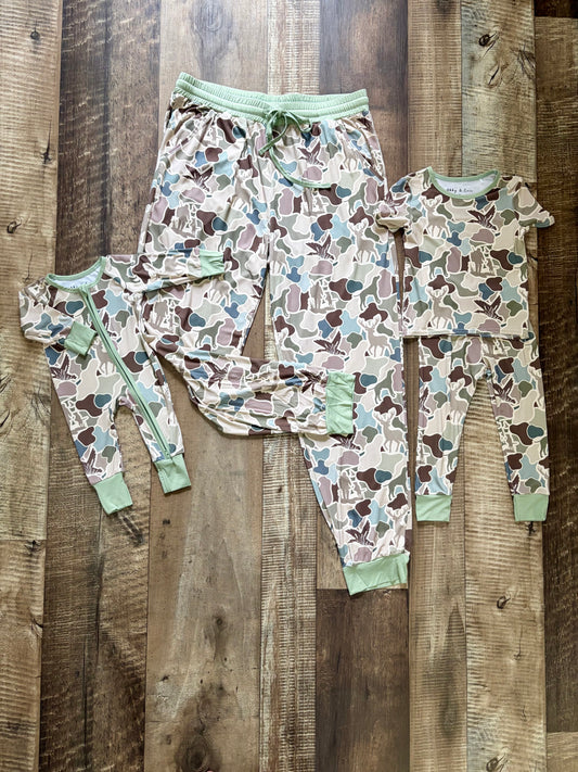 Duck Camo Bamboo Pajamas (matching)