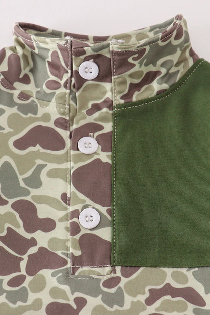 Green Camo Sweatshirt Set