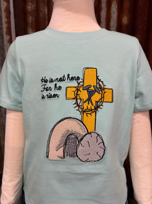 He is Risen Applique T-Shirt