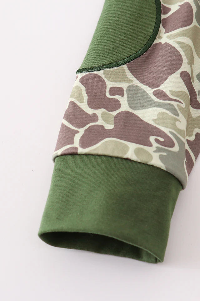 Green Camo Sweatshirt Set