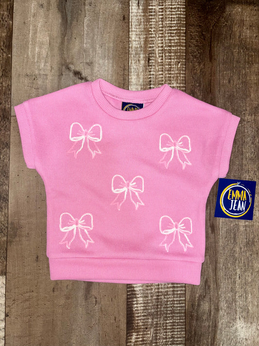 Pink Bow Sweater