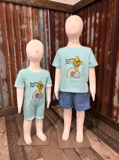 He is Risen Applique T-Shirt