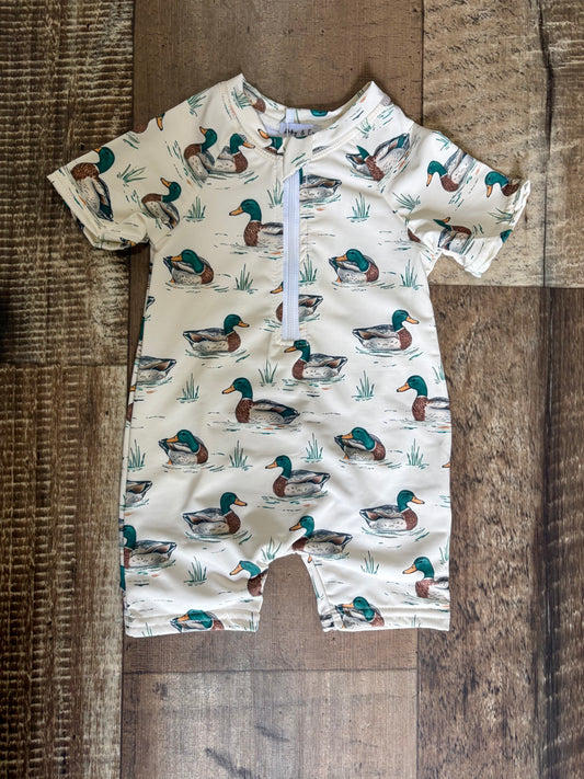 Quack Quack Swim Romper