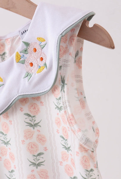 Petals and Sage Embroidered Dress