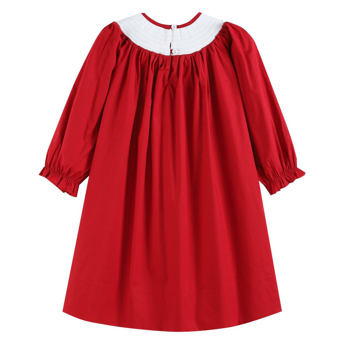 Santa Clause Smocked Dress