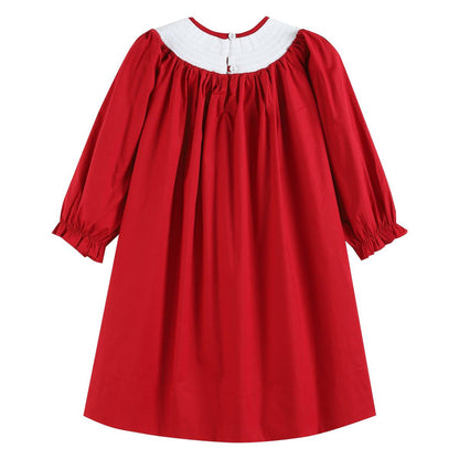 Santa Clause Smocked Dress