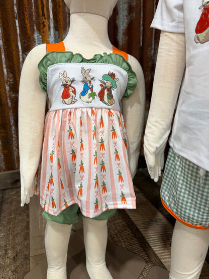 Peter Rabbit Embroidered Bloomer Set