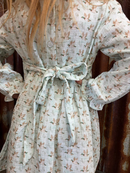 Mallard Muslin Twirl Dress