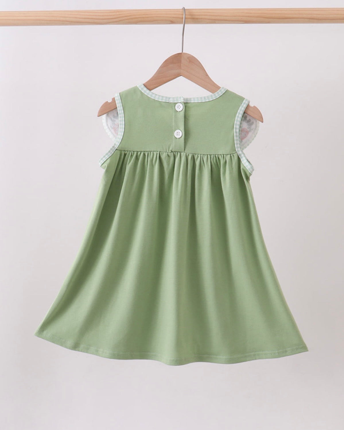 Sage Pumpkin Embroidered Dress
