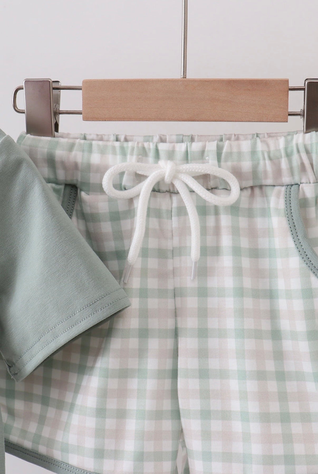 Sage Gingham Set