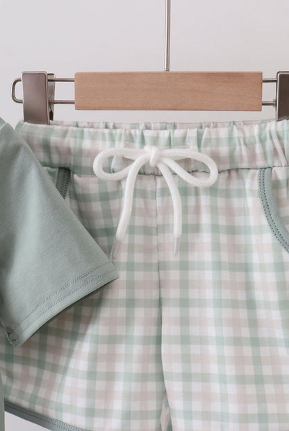 Sage Gingham Set