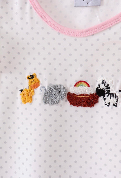 Noah’s Ark French Knot Girls Set
