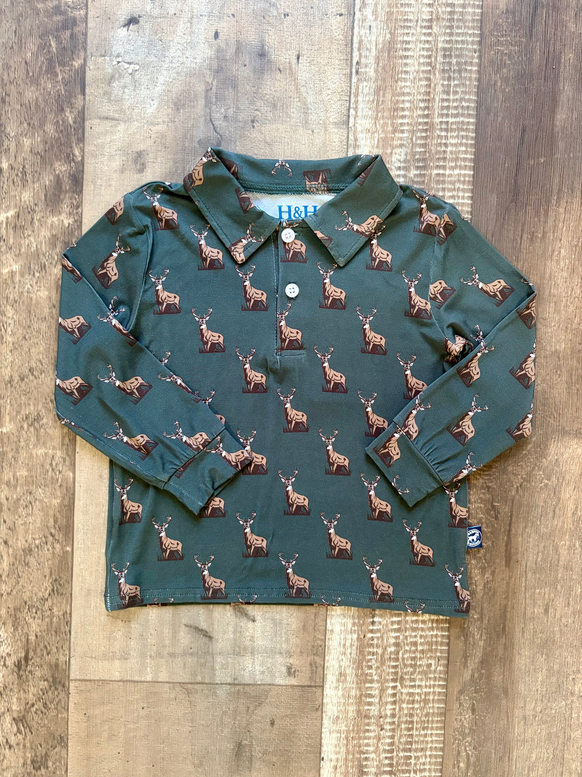 Whitetail Long Sleeve Polo