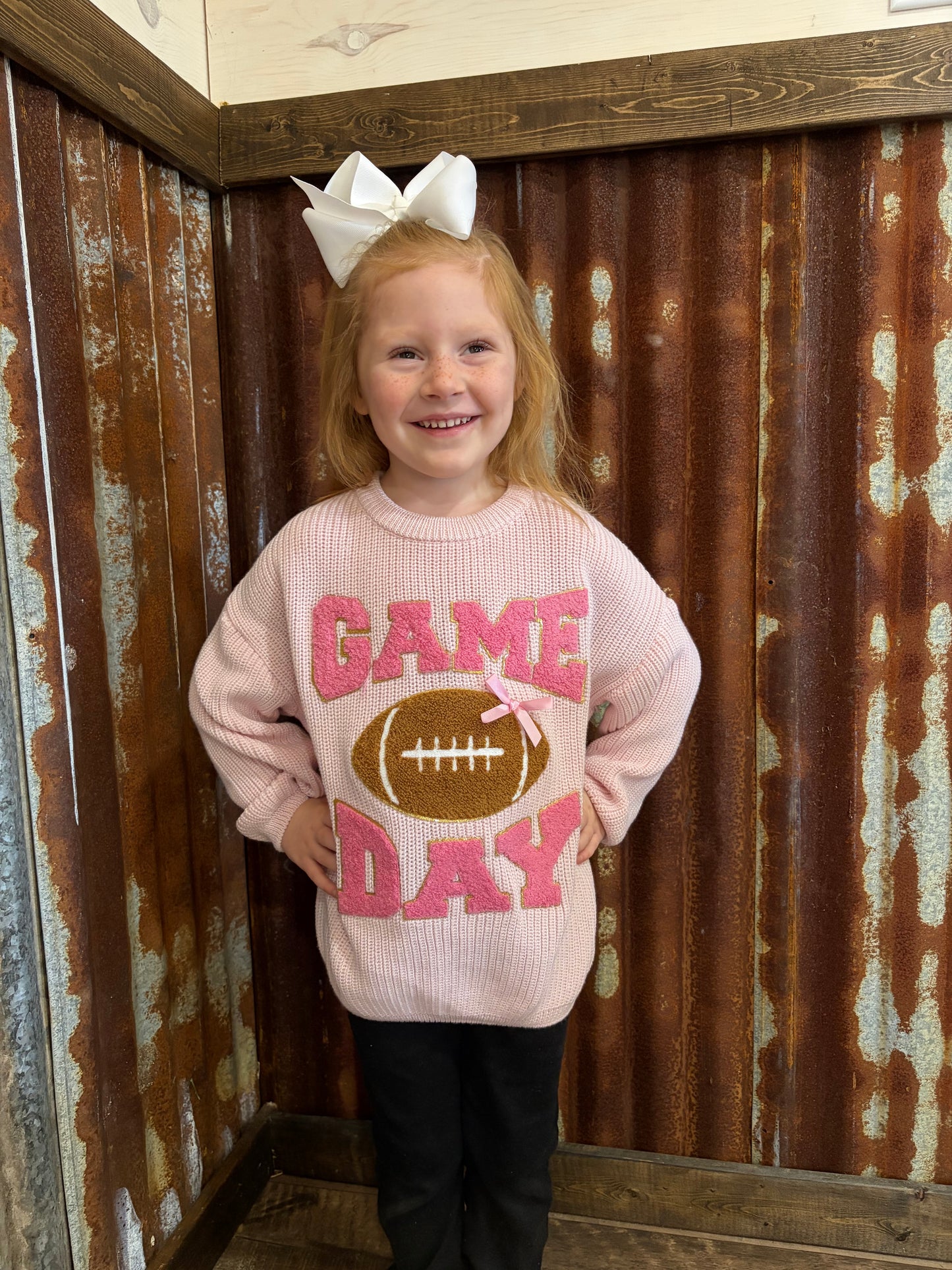 Football Light Pink Sweater