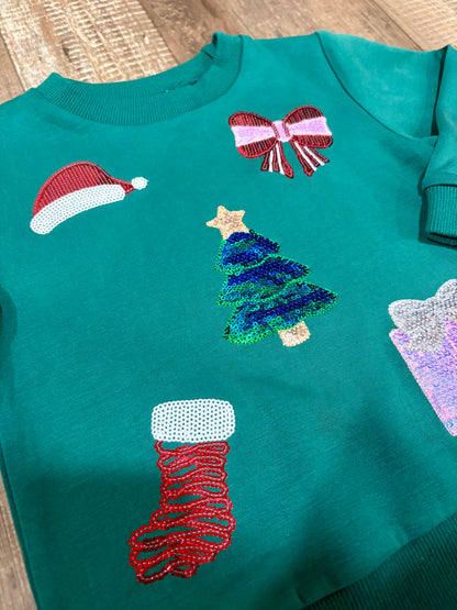 Christmastime Sparkle Sweatshirt