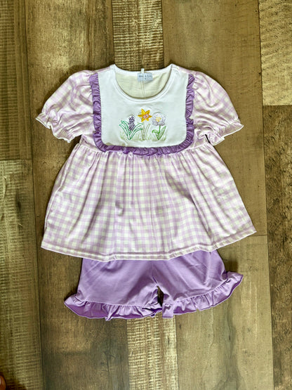 Lovely Lavender Shorts Set