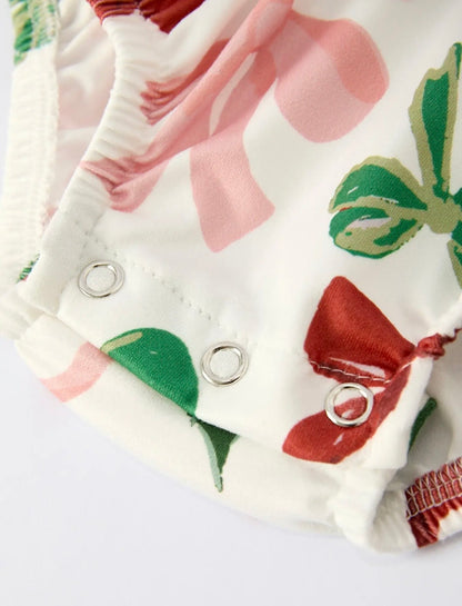 Christmas Bow Long Sleeve Bubble