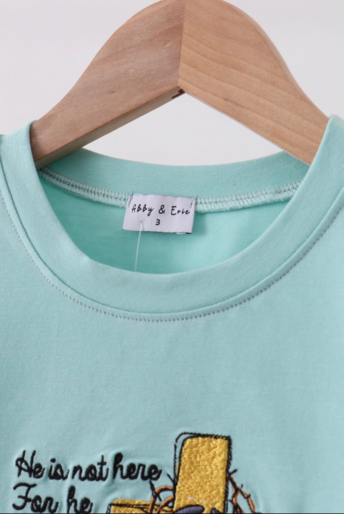 He is Risen Applique T-Shirt