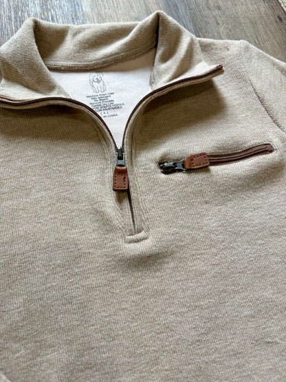Classic Khaki 1/4 Zip Pullover