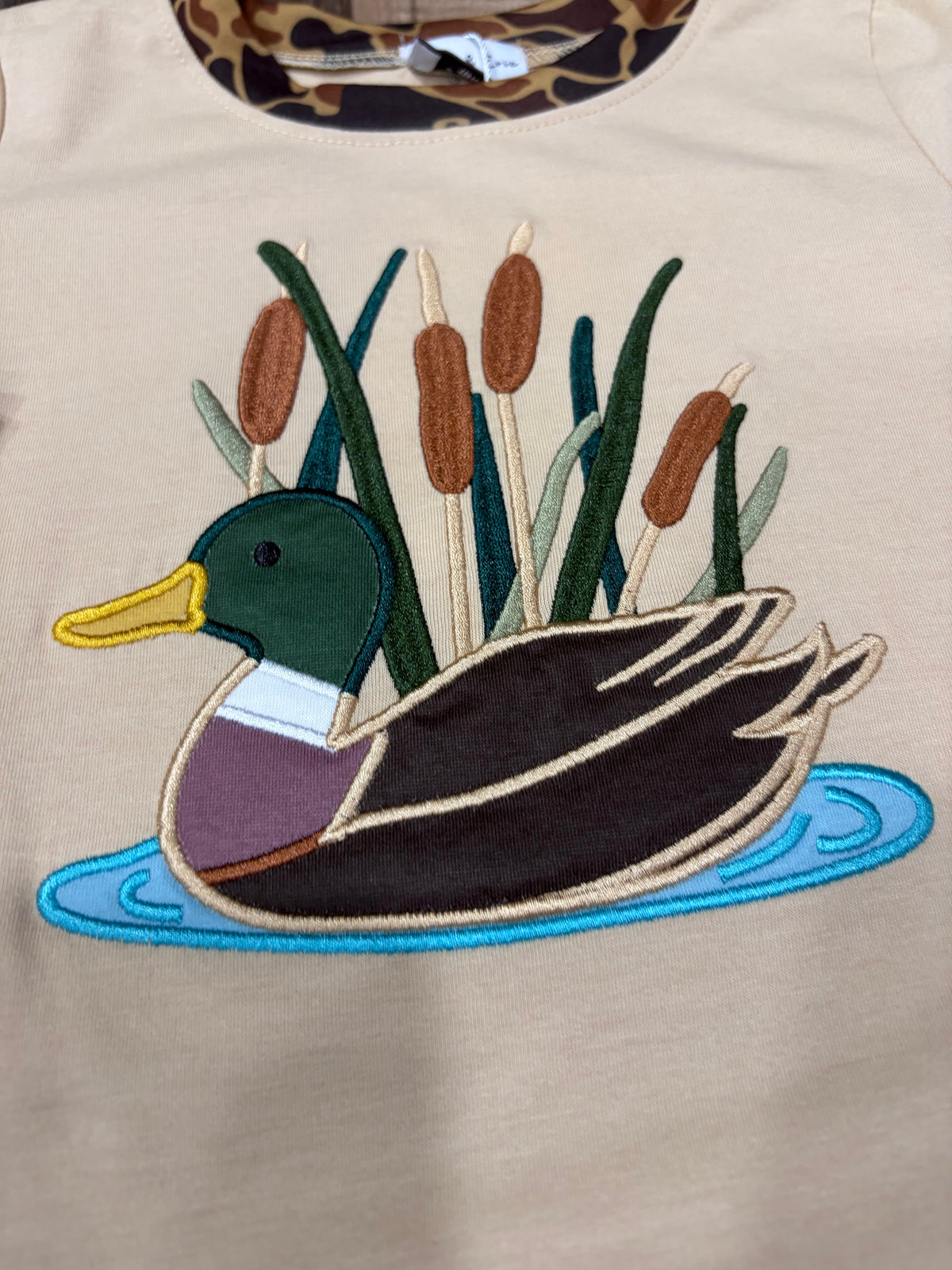 Duck Appliqué Long Sleeve Shirt