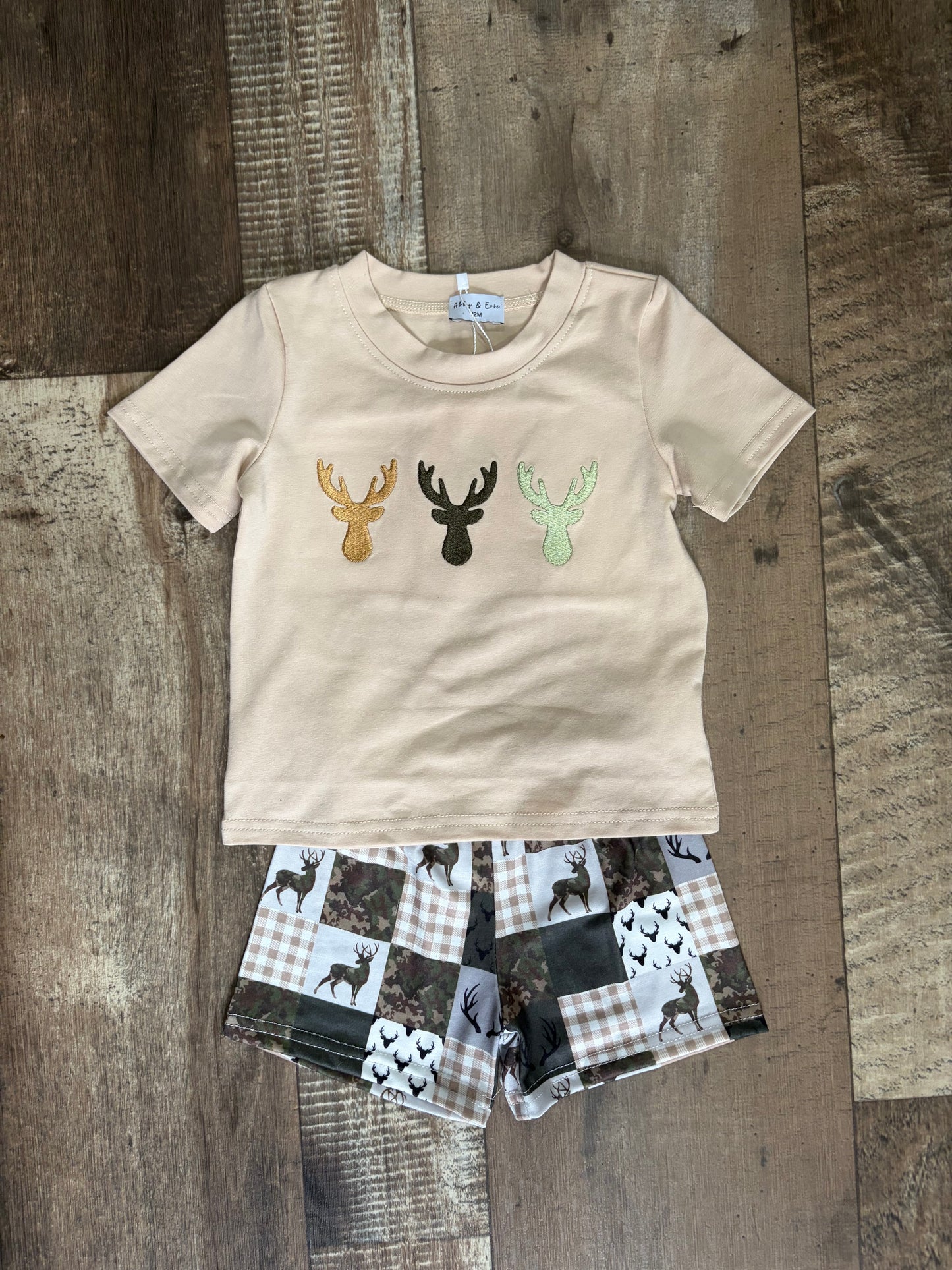 Antler Patchwork Embroidered Set