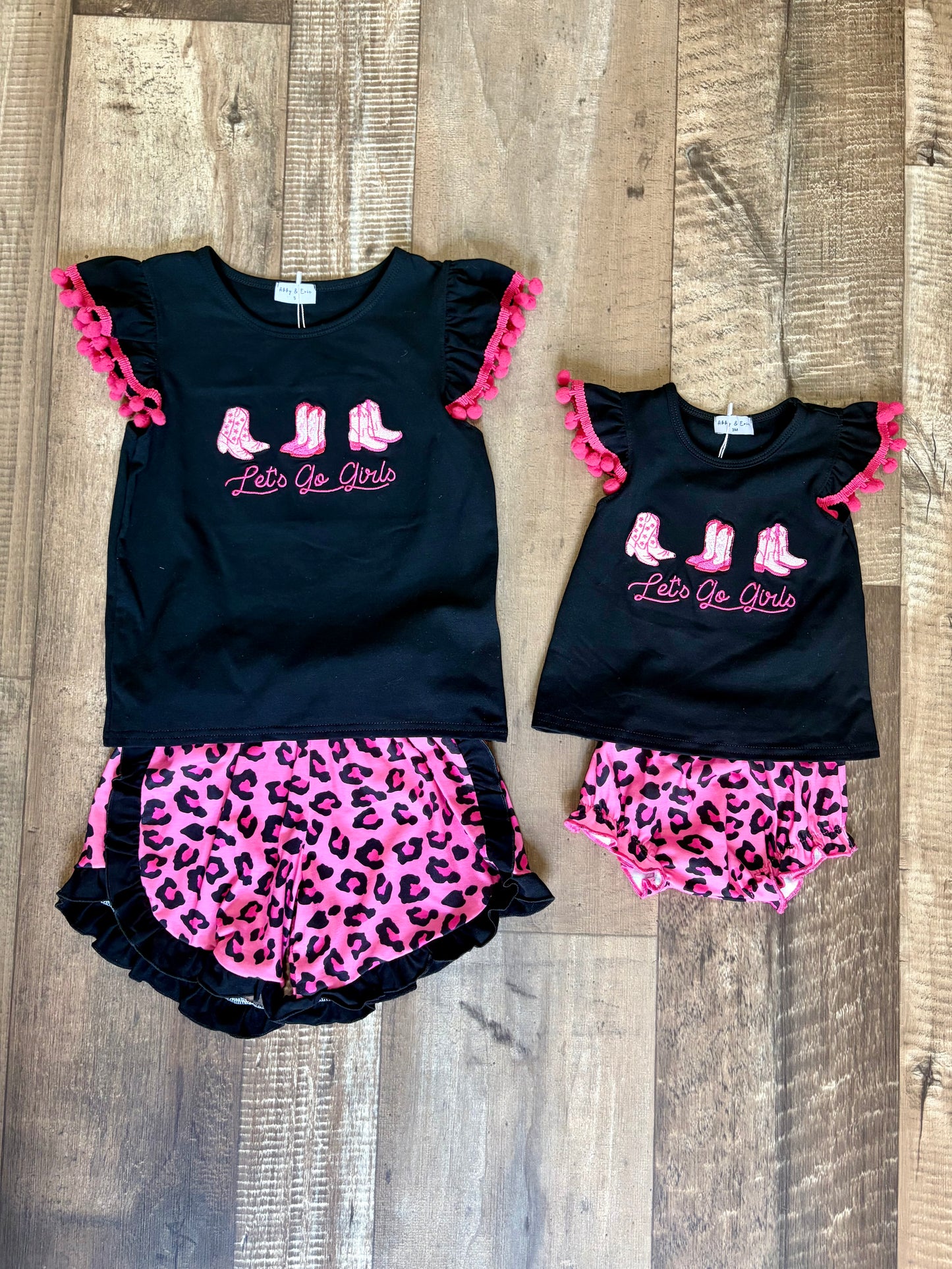 Let’s Go Girls! Leopard Bloomer Set